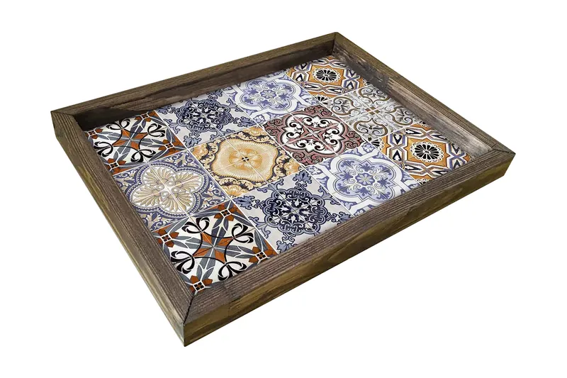 Traxory Bricka 30 cm, Flerfärgad