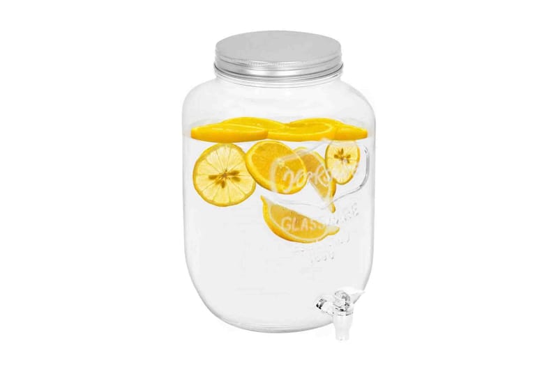 Glasbehållare med tappkran 8050 ml glas - Kök & hushåll - Servering & dukning - Kannor & Karaffer - Tappkransbehållare