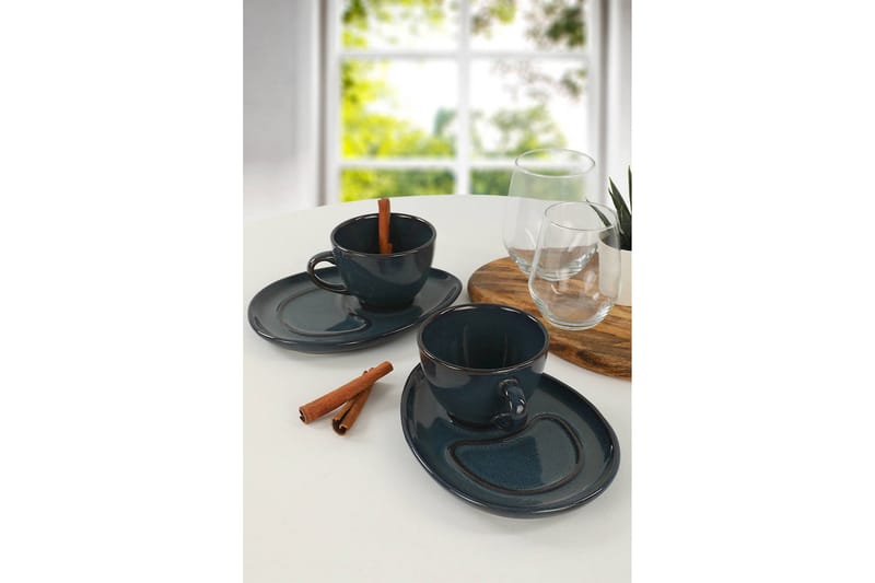 KAFFESERVIS 4-pack Mörkblå - Kök & hushåll - Servering & dukning - Koppar & muggar - Kaffekoppar & kaffemuggar