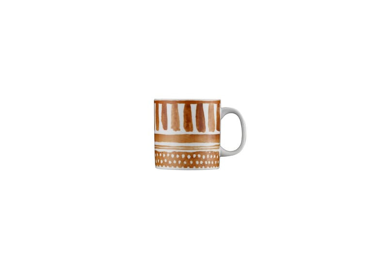 Keng Kaffekopp Orange/Brun/Vit - Kaffekoppar & kaffemuggar