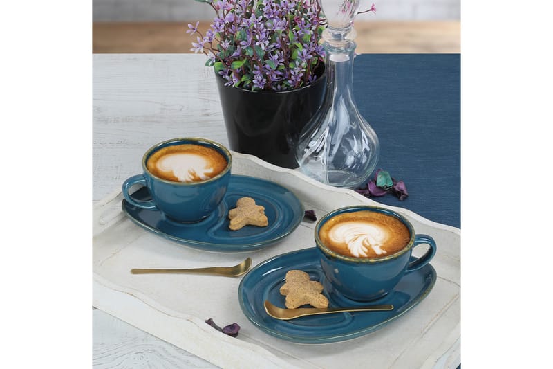 Khalidur Kaffekopp 4-delar Blå - Kaffekoppar & kaffemuggar