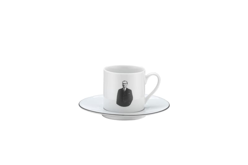 Mahasim Kaffekopp 4-delar Svart/Vit - Kaffekoppar & kaffemuggar