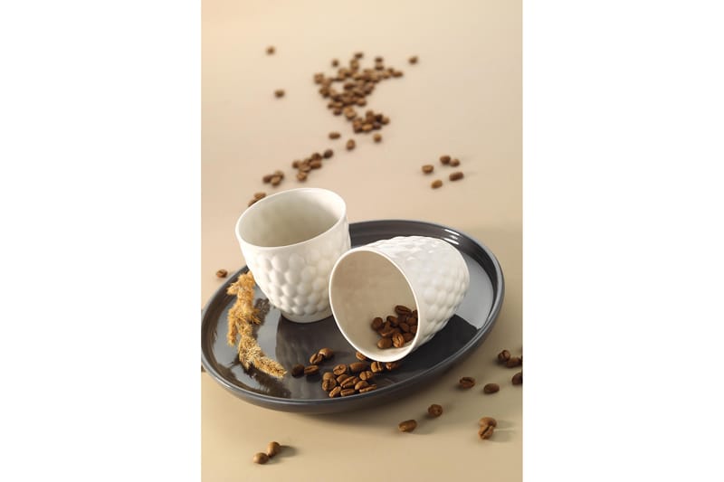 Mahta Kaffekopp 2-delar Creme - Kaffekoppar & kaffemuggar