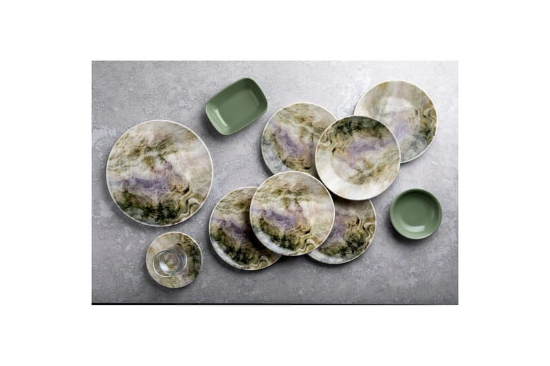 Frukostset (25 delar) Nylar 128 Flerfärgad - Multifärgad - Kök & hushåll - Servering & dukning - Porslin - Porslinsservis