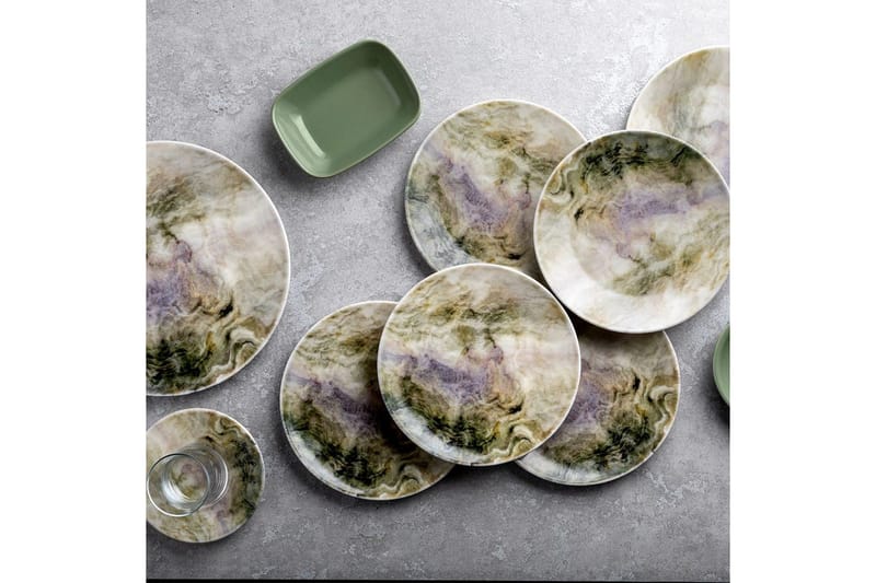 Frukostset (25 delar) Nylar 128 Flerfärgad - Multifärgad - Kök & hushåll - Servering & dukning - Porslin - Porslinsservis