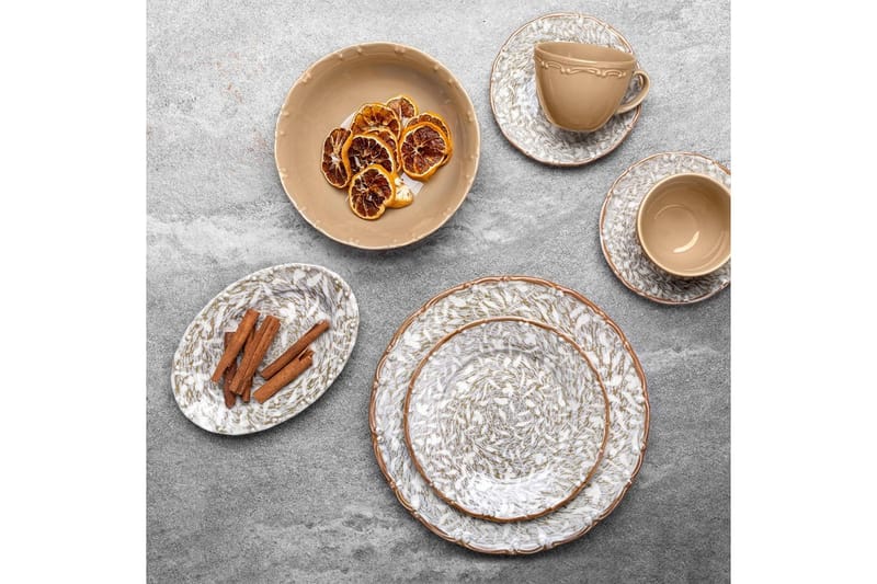 Frukostset (26 delar) Nylar 127 Flerfärgad - Multifärgad - Kök & hushåll - Servering & dukning - Porslin - Porslinstallrik
