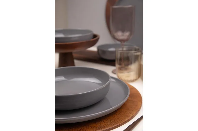 Middagset (12 delar) Athodna Antracit - Antracit - Kök & hushåll - Servering & dukning - Porslin - Porslinstallrik