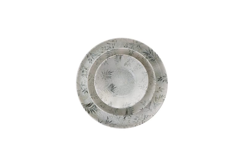 Middagset (12 delar) Wenaeton Vit / Antracit - Vit/Antracit - Kök & hushåll - Servering & dukning - Porslin - Porslinsservis