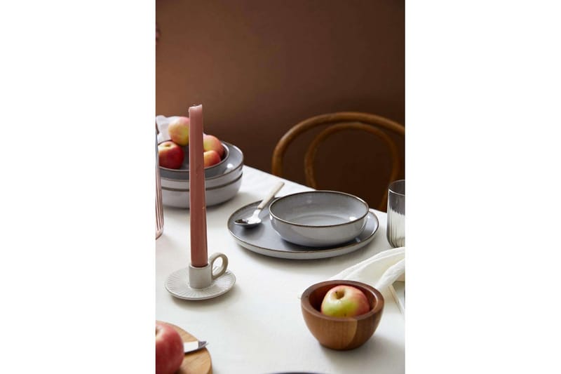 Middagset (12 delar) Pinewick Grå - Kolgrå - Kök & hushåll - Servering & dukning - Porslin - Porslinstallrik