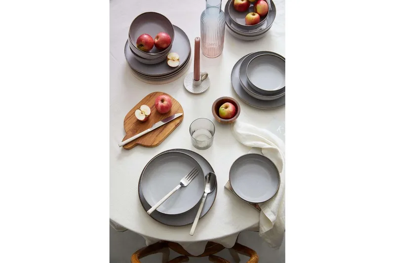 Middagset (12 delar) Pinewick Grå - Kolgrå - Kök & hushåll - Servering & dukning - Porslin - Porslinstallrik