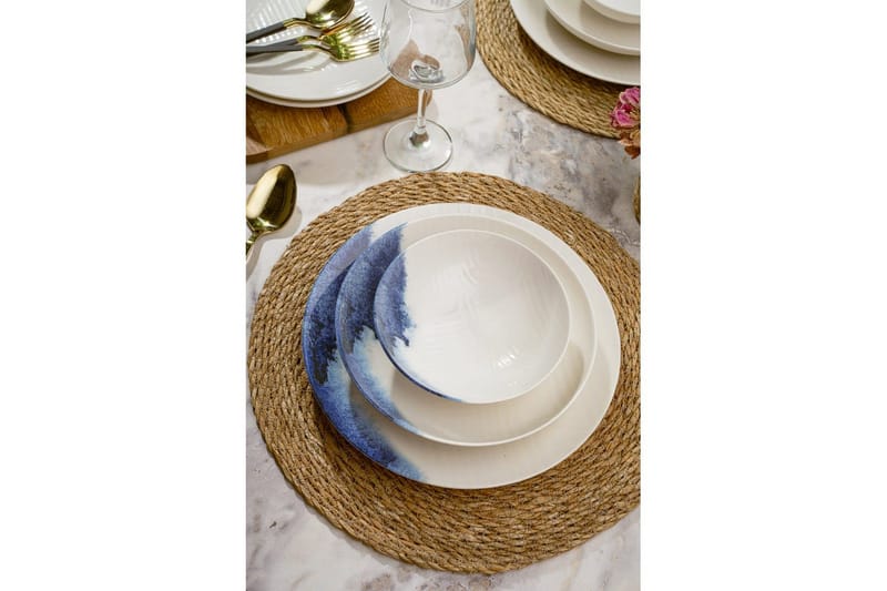 Middagset (24 delar) Avanna Flerfärgad - Multifärgad - Kök & hushåll - Servering & dukning - Porslin - Porslinstallrik