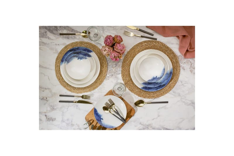 Middagset (24 delar) Avanna Flerfärgad - Multifärgad - Kök & hushåll - Servering & dukning - Porslin - Porslinstallrik