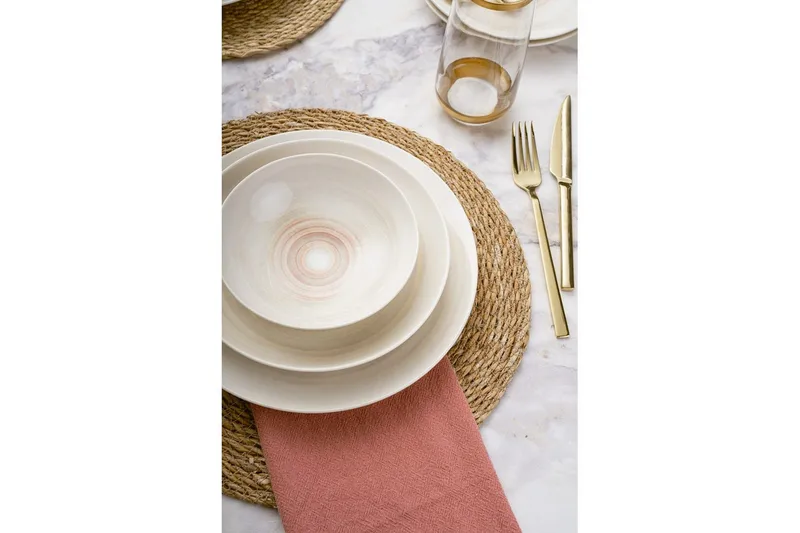 Middagset (24 delar) Soyal Mångfärgad - Multifärgad - Kök & hushåll - Servering & dukning - Porslin - Porslinstallrik