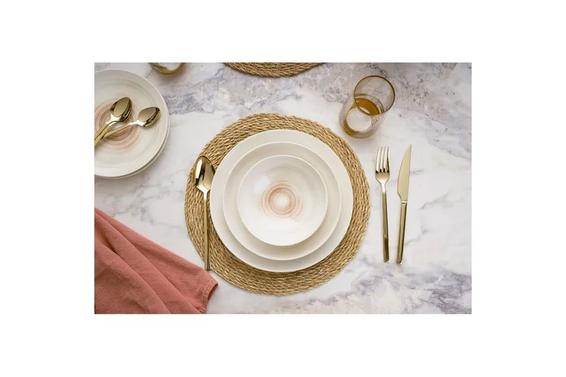 Middagset (24 delar) Soyal Mångfärgad - Multifärgad - Kök & hushåll - Servering & dukning - Porslin - Porslinstallrik