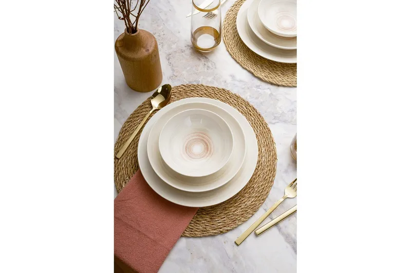 Middagset (24 delar) Soyal Mångfärgad - Multifärgad - Kök & hushåll - Servering & dukning - Porslin - Porslinstallrik