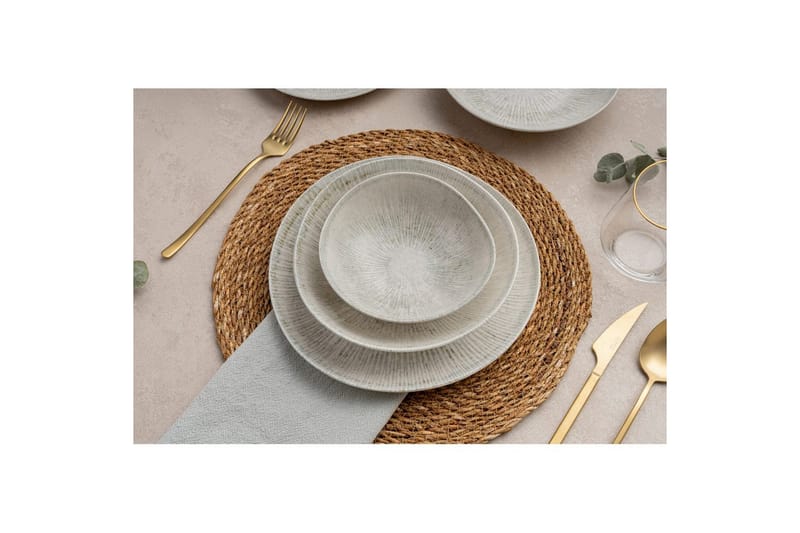 Middagset (24 delar) Sylreth Flerfärgad - Multifärgad - Kök & hushåll - Servering & dukning - Porslin - Porslinstallrik