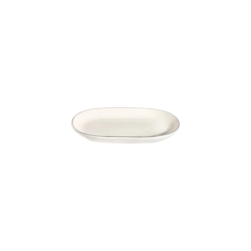 Platin Middagsservis (53 delar) 53x33x36 cm - vit och silver - Kök & hushåll - Servering & dukning - Porslin - Porslinsservis