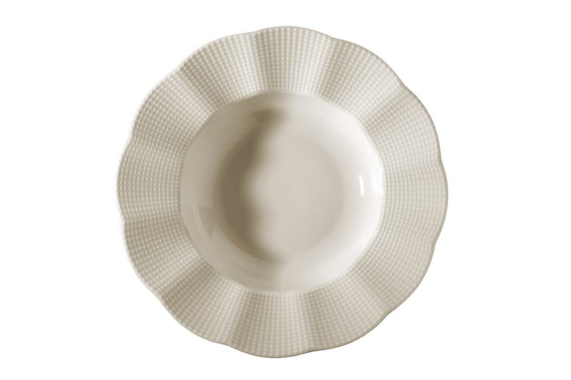 Adine Middagsservis 24 Delar Porslin Creme - Kök & hushåll - Servering & dukning - Porslin - Porslinsservis