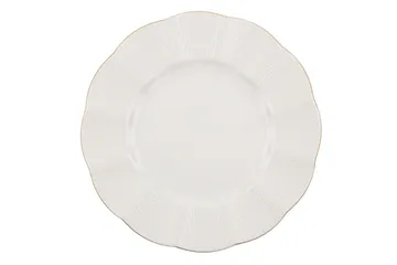 Adine Middagsservis 24 Delar Porslin - Creme/Guld - Kök & hushåll - Servering & dukning - Porslin - Porslinsservis