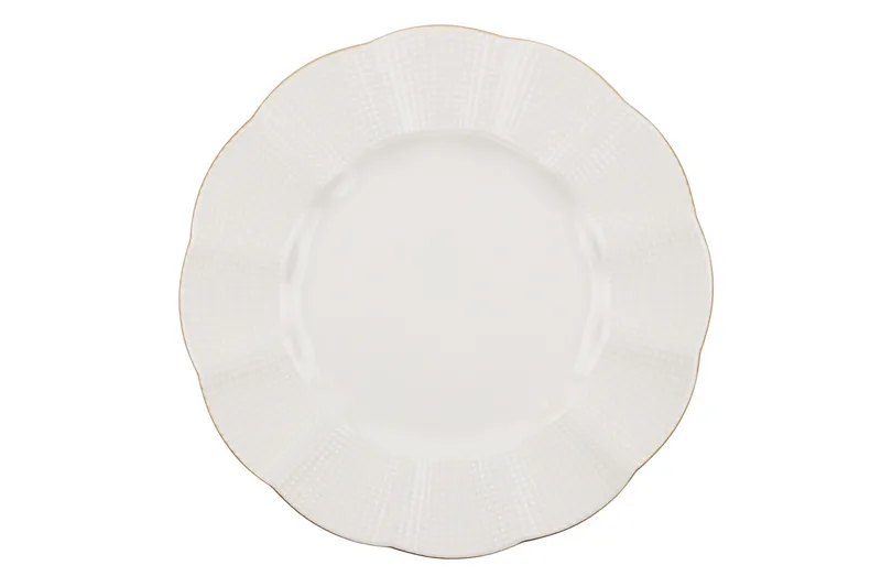 Adine Middagsservis 24 Delar Porslin - Creme/Guld - Kök & hushåll - Servering & dukning - Porslin - Porslinsservis