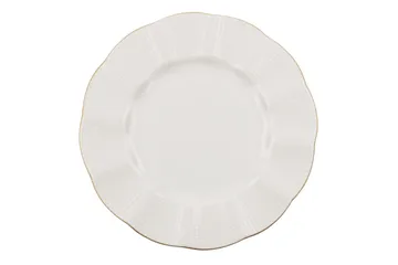 Adine Middagsservis 24 Delar Porslin - Creme/Guld - Kök & hushåll - Servering & dukning - Porslin - Porslinsservis