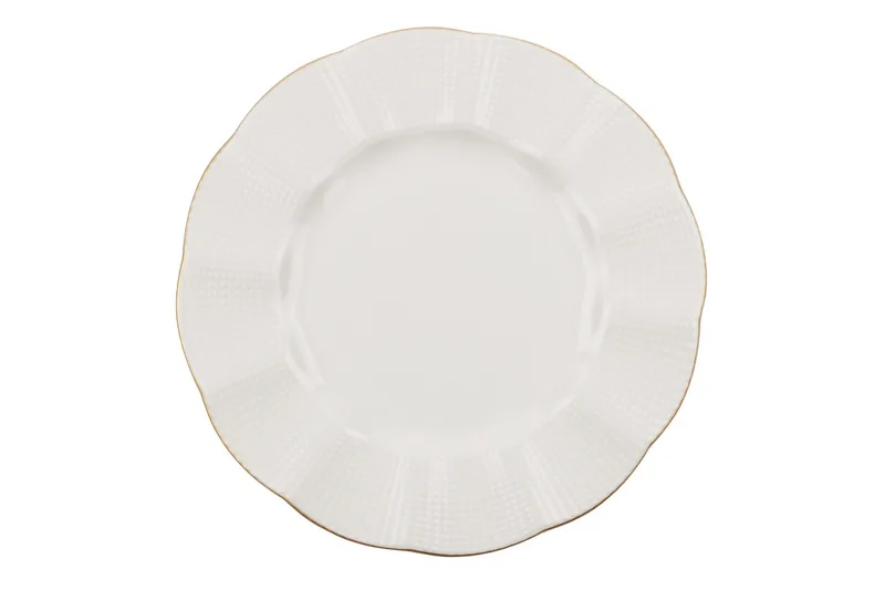 Adine Middagsservis 24 Delar Porslin - Creme/Guld - Kök & hushåll - Servering & dukning - Porslin - Porslinsservis