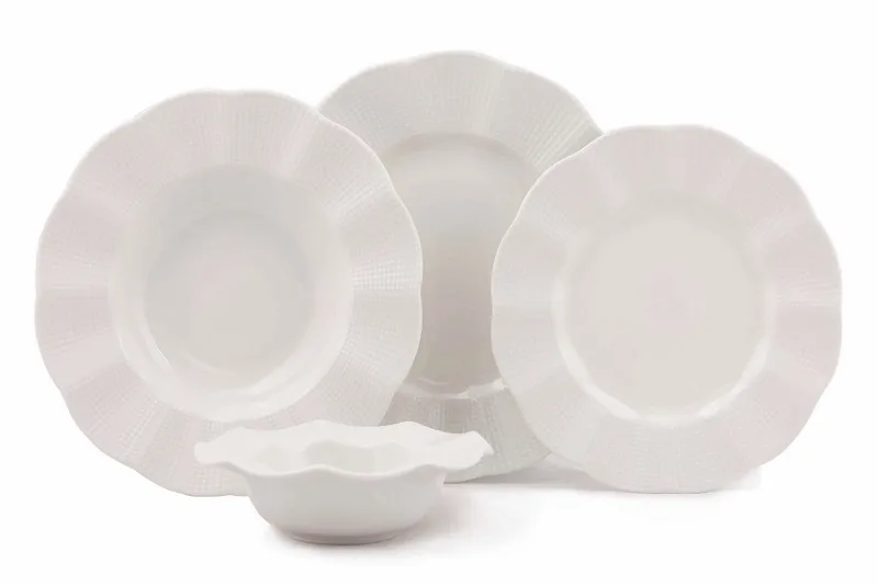 Adine Middagsservis 24 Delar Porslin - Creme - Kök & hushåll - Servering & dukning - Porslin - Porslinsservis