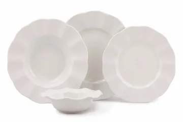 Adine Middagsservis 24 Delar Porslin - Creme - Kök & hushåll - Servering & dukning - Porslin - Porslinsservis