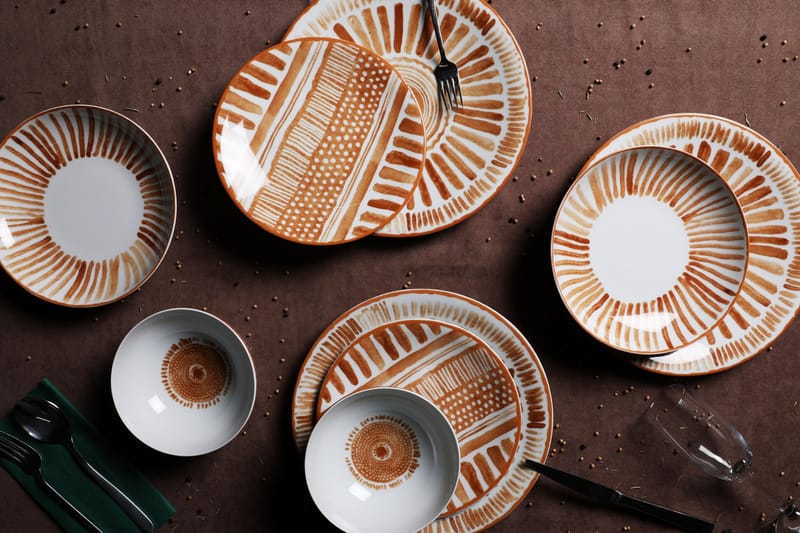 Masar Servis Brun/Vit