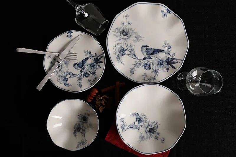 Mathura Servis - Flerfärgad - Kök & hushåll - Servering & dukning - Porslin - Porslinsservis