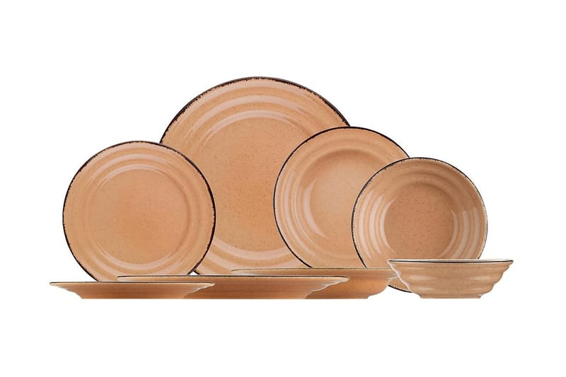 Adine Tallriksset 24 Delar, Porslin/Ljusrosa