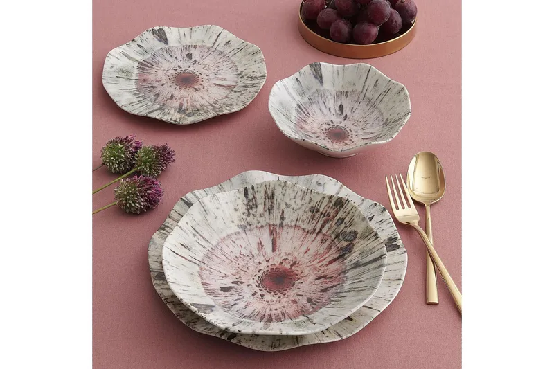 Subatan Tallriksset 24 Delar - Porslin/Flerfärgad - Kök & hushåll - Servering & dukning - Porslin - Porslinstallrik