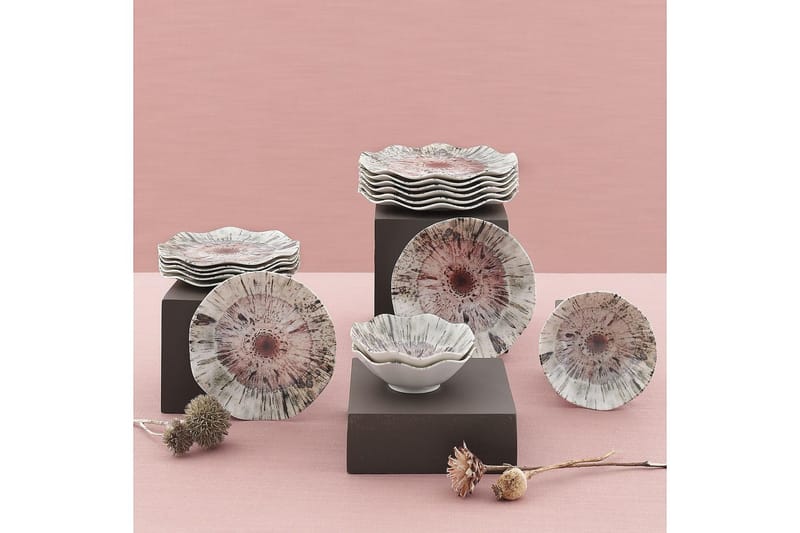 Subatan Tallriksset 24 Delar - Porslin/Flerfärgad - Kök & hushåll - Servering & dukning - Porslin - Porslinstallrik