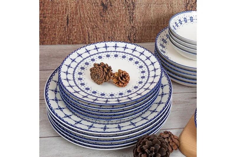 Subatan Tallriksset 24 Delar - Porslin/Vit - Kök & hushåll - Servering & dukning - Porslin - Porslinstallrik