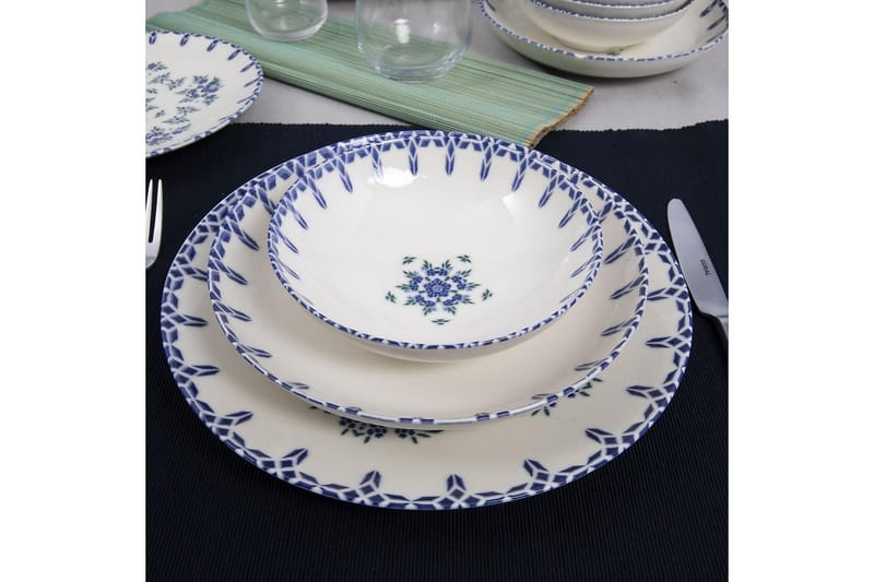 Subatan Tallriksset 24 Delar - Porslin/Vit - Kök & hushåll - Servering & dukning - Porslin - Porslinstallrik