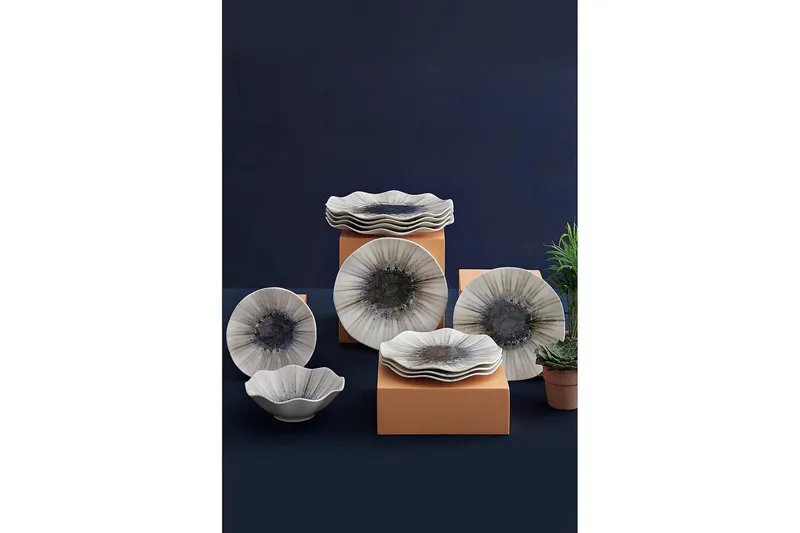 Subatan Tallriksset 24 Delar - Porslin/Flerfärgad - Kök & hushåll - Servering & dukning - Porslin - Porslinstallrik