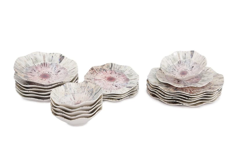 Subatan Tallriksset 24 Delar - Porslin/Flerfärgad - Kök & hushåll - Servering & dukning - Porslin - Porslinstallrik