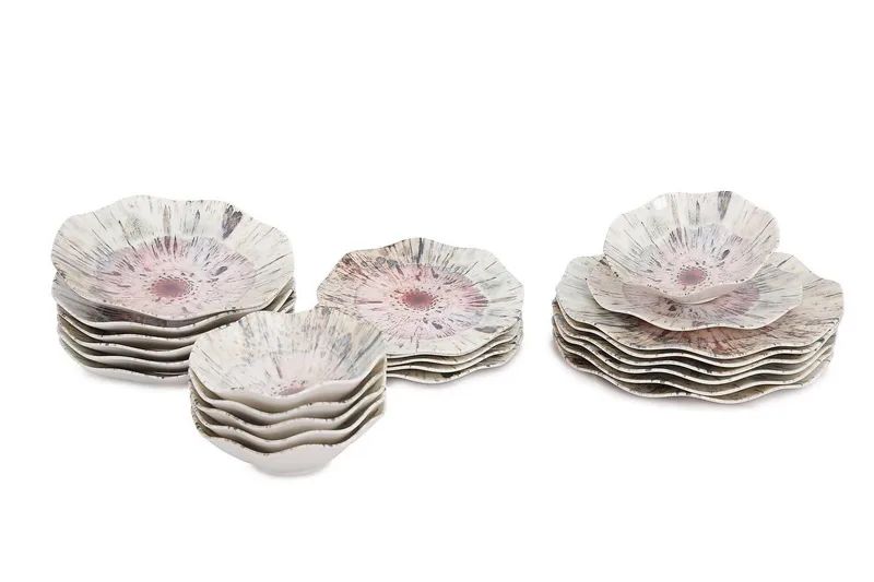 Subatan Tallriksset 24 Delar - Porslin/Flerfärgad - Kök & hushåll - Servering & dukning - Porslin - Porslinstallrik