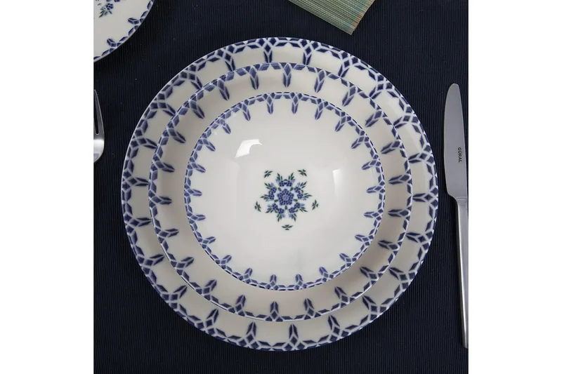 Subatan Tallriksset 24 Delar - Porslin/Vit - Kök & hushåll - Servering & dukning - Porslin - Porslinstallrik