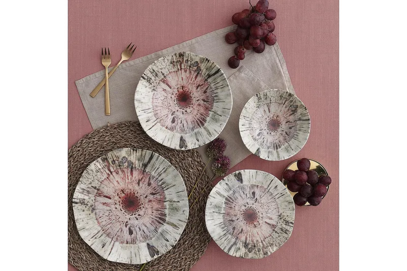 Subatan Tallriksset 24 Delar - Porslin/Flerfärgad - Kök & hushåll - Servering & dukning - Porslin - Porslinstallrik