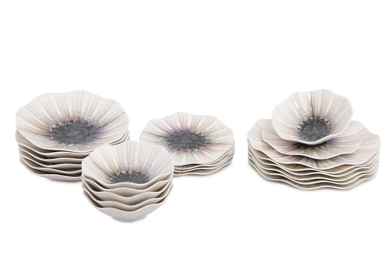 Subatan Tallriksset 24 Delar - Porslin/Flerfärgad - Kök & hushåll - Servering & dukning - Porslin - Porslinstallrik