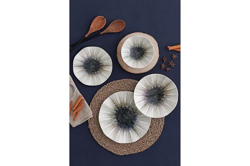 Subatan Tallriksset 24 Delar - Porslin/Flerfärgad - Kök & hushåll - Servering & dukning - Porslin - Porslinstallrik