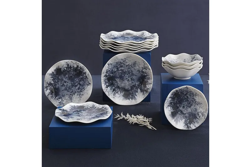 Subatan Tallriksset 24 Delar - Porslin/Vit - Kök & hushåll - Servering & dukning - Porslin - Porslinstallrik