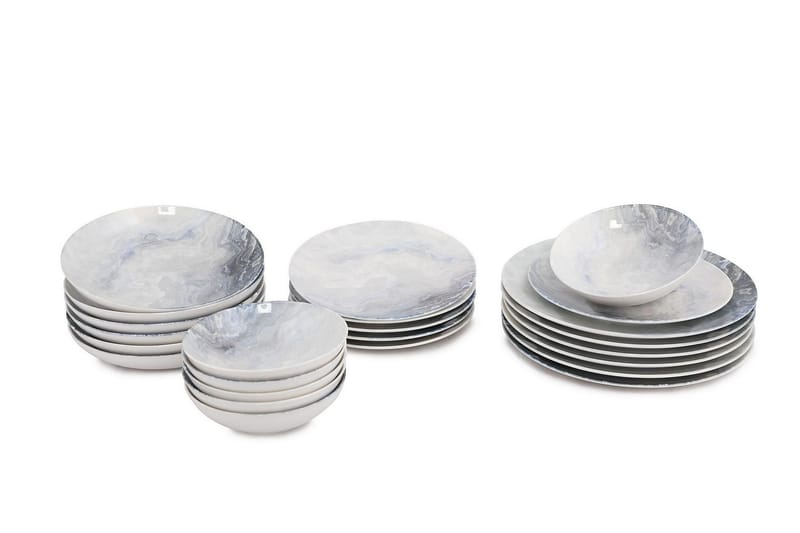 Subatan Tallriksset 24 Delar - Porslin/Flerfärgad - Kök & hushåll - Servering & dukning - Porslin - Porslinstallrik