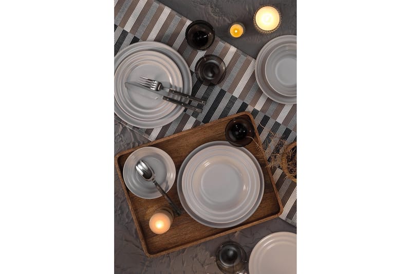 Tallriksset 24-pack - Beige - Kök & hushåll - Servering & dukning - Porslin - Porslinstallrik