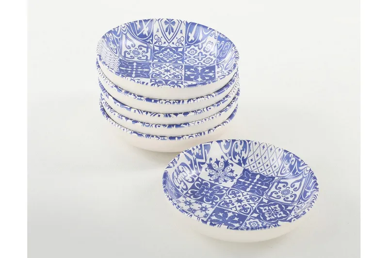 Assietter - Vit/Mörkblå - Kök & hushåll - Servering & dukning - Skålar & tallrikar - Assietter