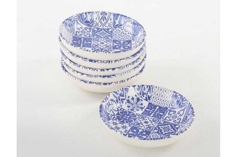 Assietter - Vit/Mörkblå - Kök & hushåll - Servering & dukning - Skålar & tallrikar - Assietter