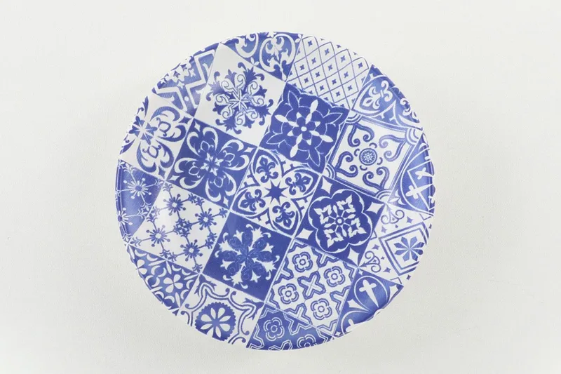 Assietter - Vit/Mörkblå - Kök & hushåll - Servering & dukning - Skålar & tallrikar - Assietter