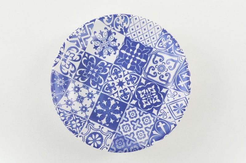 Assietter - Vit/Mörkblå - Kök & hushåll - Servering & dukning - Skålar & tallrikar - Assietter