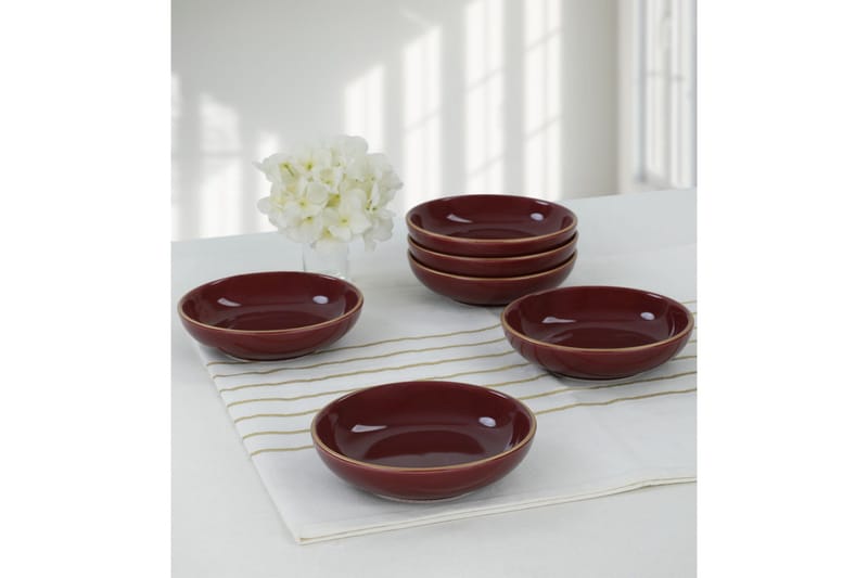 Kausal Djup Tallrik 13 cm - Vinröd - Kök & hushåll - Servering & dukning - Skålar & tallrikar - Djupa tallrikar